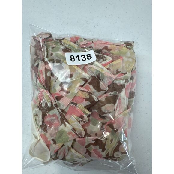 Lauren Ralph Lauren Floral Skirt M Pink‎ Brown Flowy Whimsy Romantic Cottagecore - Picture 6 of 6